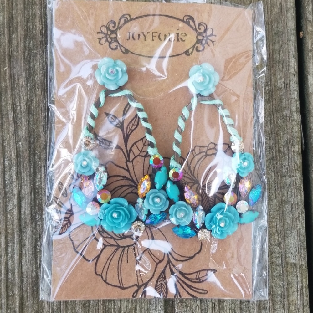 SOLD Joyfolie teal Isla earrings - Picture 1 of 1